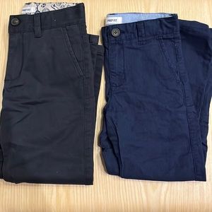 EUC Gymboree boys prep fit navy pants; size 6